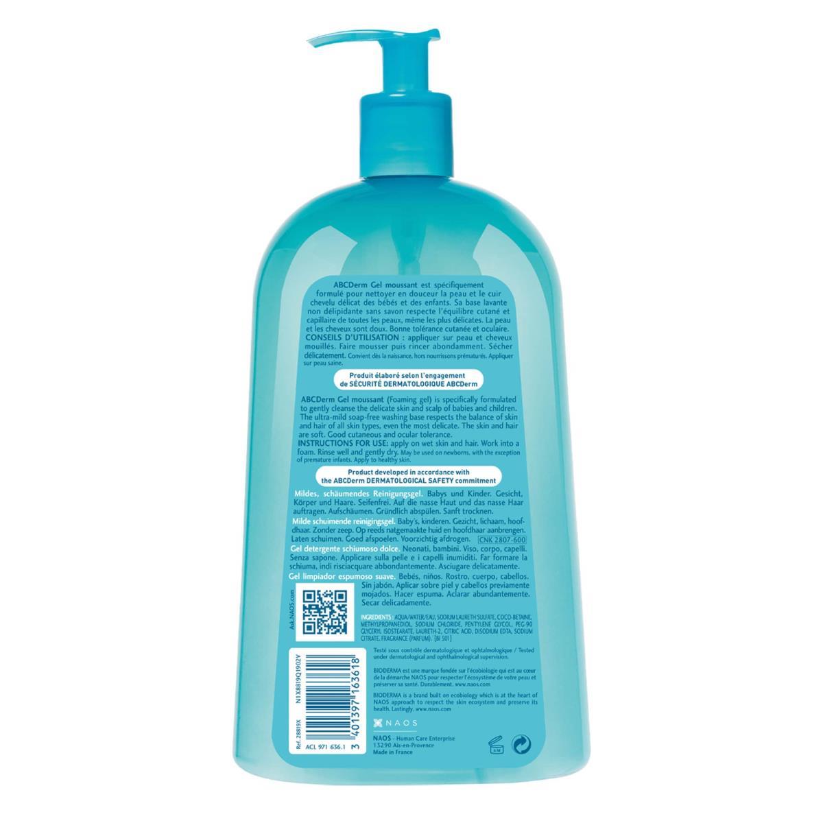 Abcderm Gel Moussant 1 Lt