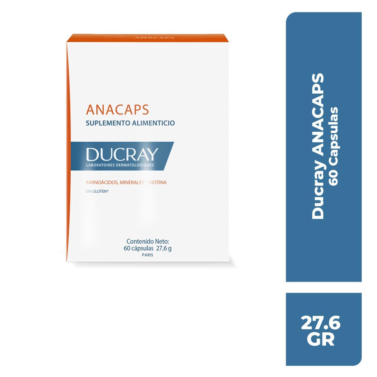 Anacaps Suplemento Alimenticio Rico En Vitaminas 60 Cápsulas