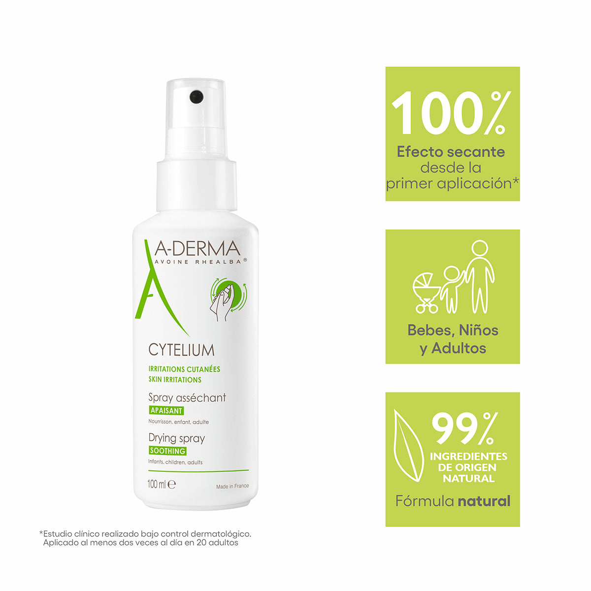 Cytelium Spray Secante Para Piel Irritada 100 Ml