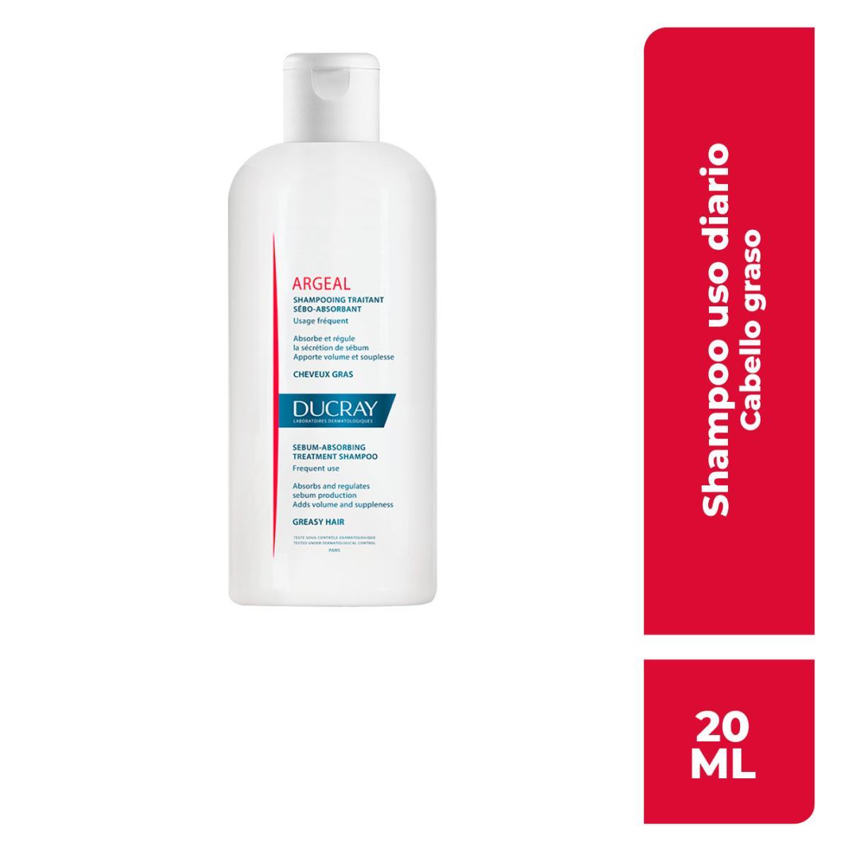Argeal Shampoo Seboabsorbente Para Cabello Graso 200 Ml