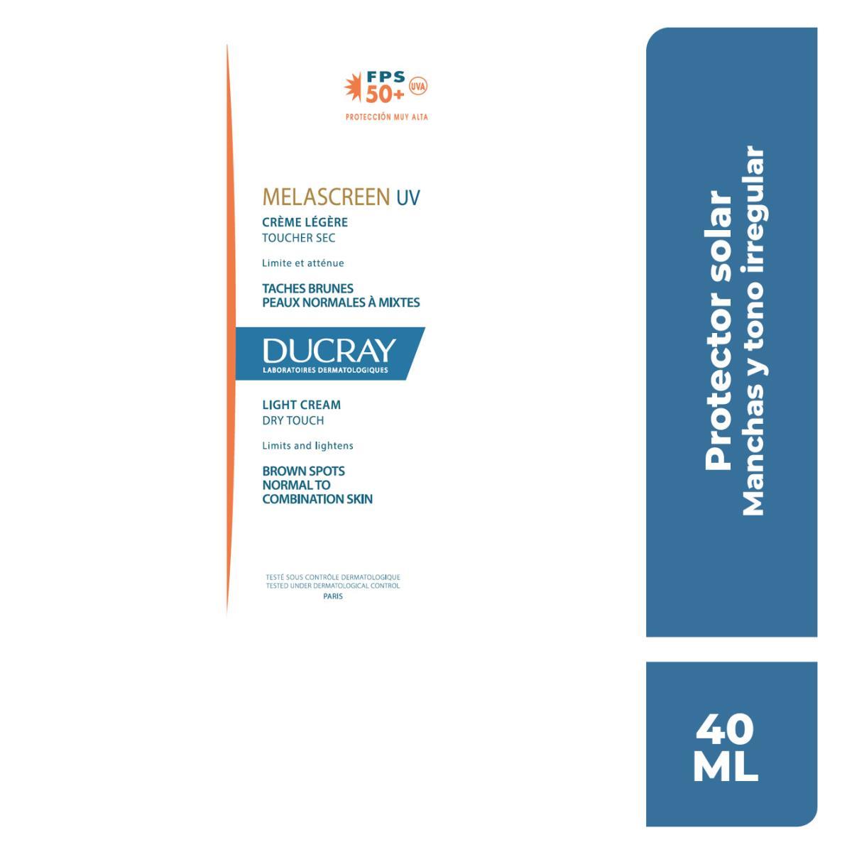 Melascreen Crema Ligera Fotoprotectora Anti Manchas Oscuras Uv Spf 50+ 40 Ml