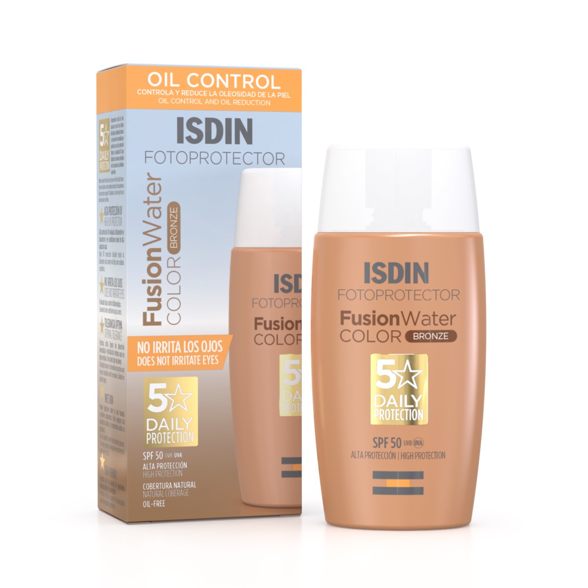Fotoprotector Isdin Spf 50 Fusion Water Color Bronze 50Ml