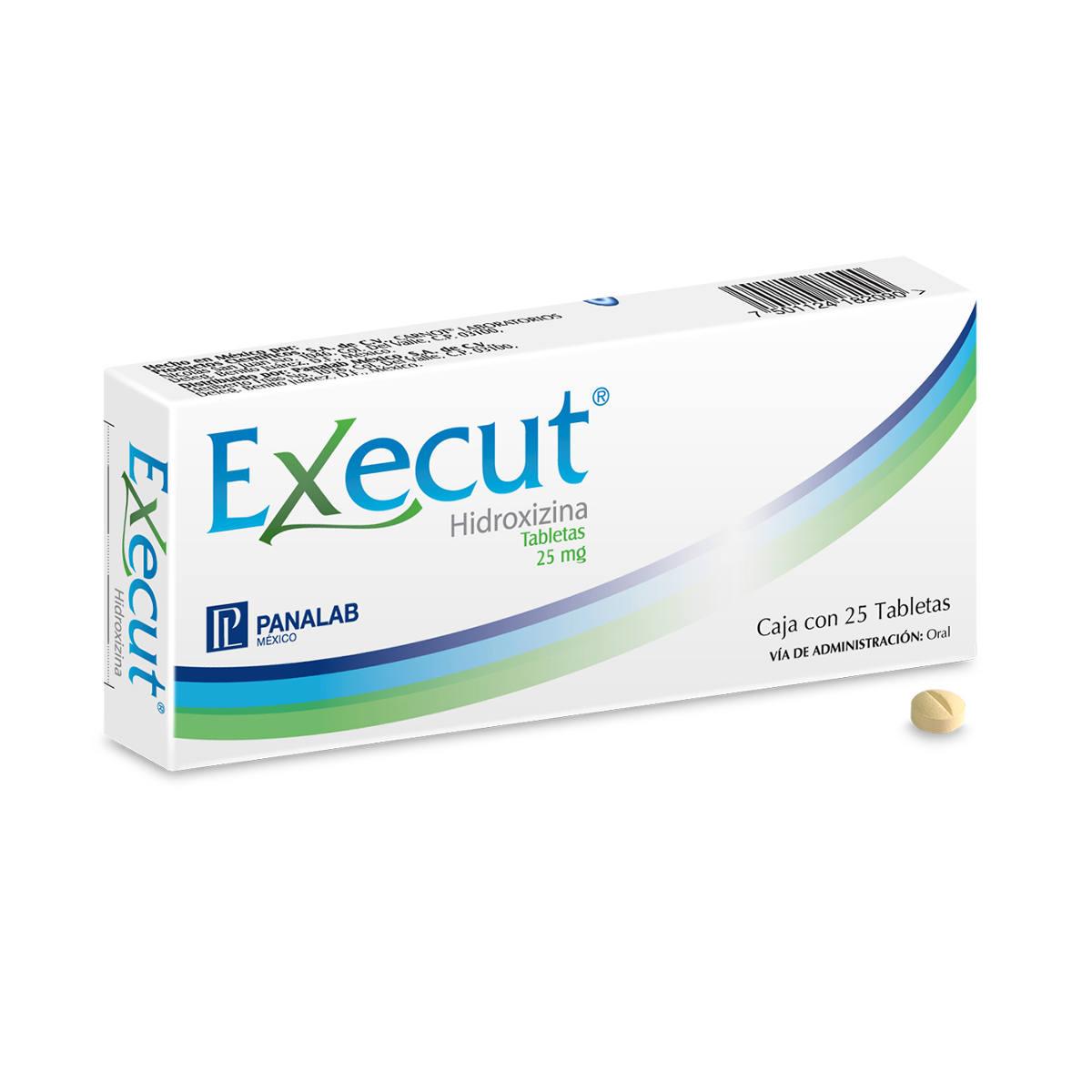 Execut 25 Mg 25 Tabletas