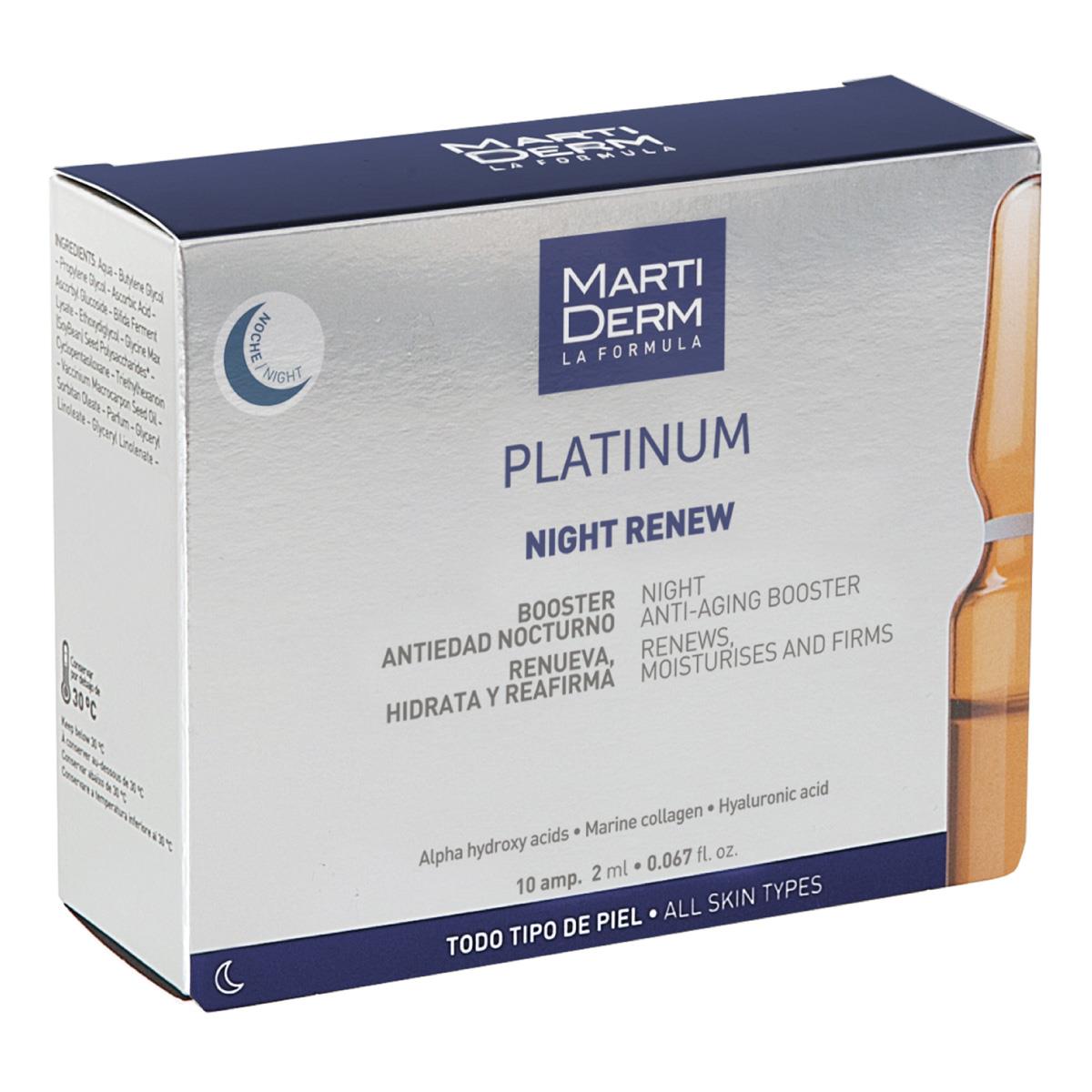Martiderm Night Renew Caja Con 10 Ampolletas