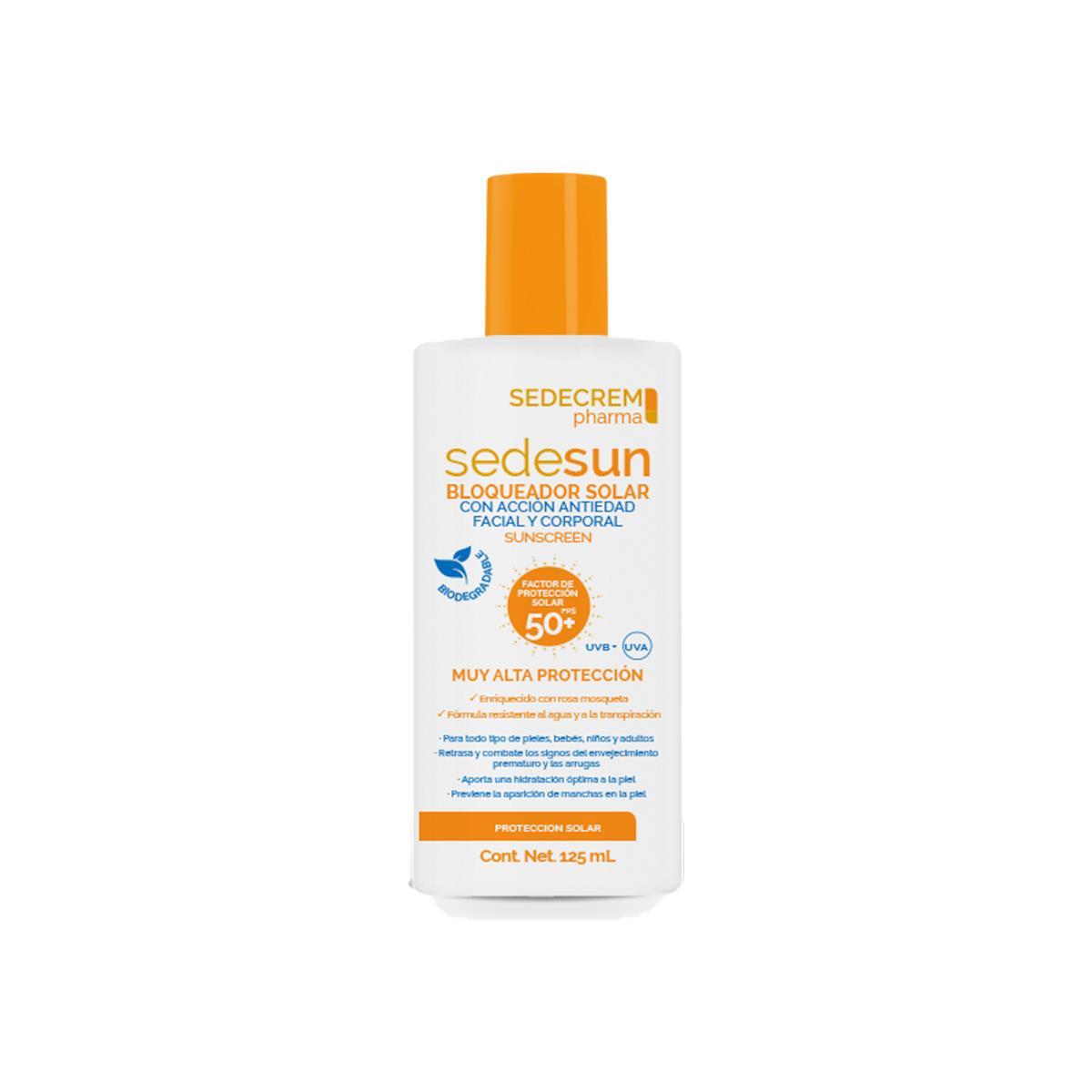 Sedesun Bloqueador Solar Spf 50+ 125Ml