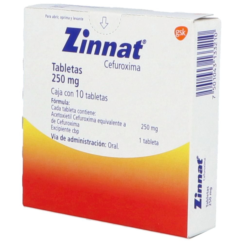 Zinnat 250mg 10 tabs