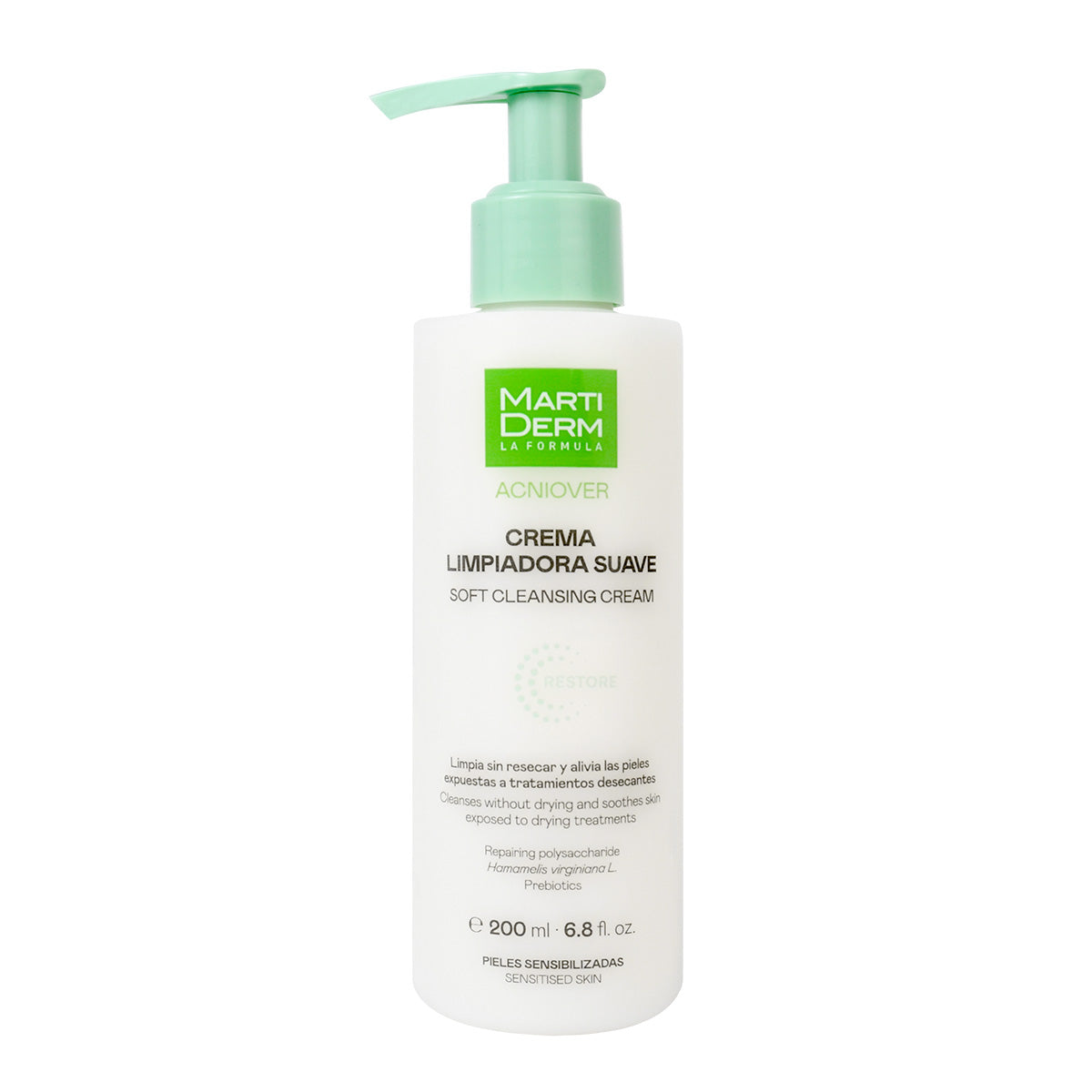 Acniover Restore Crema Limp Suave 200 Ml | packagi | Dermartiderm