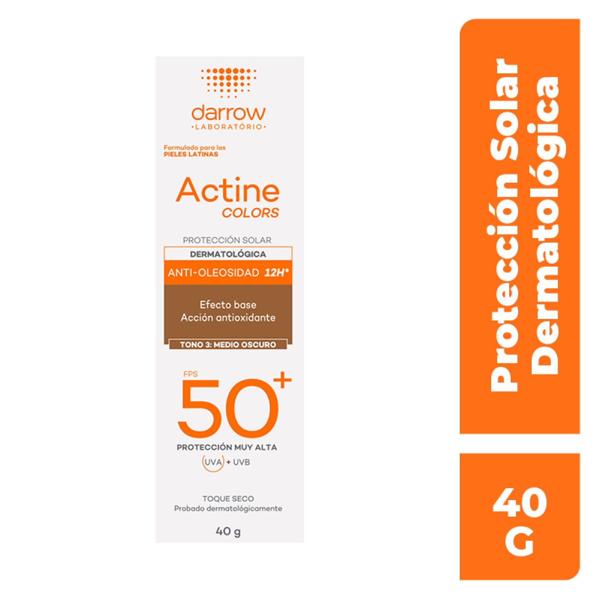 Darrow Actine Colors Fps 50+ Tono 3: Medio Oscuro 40G