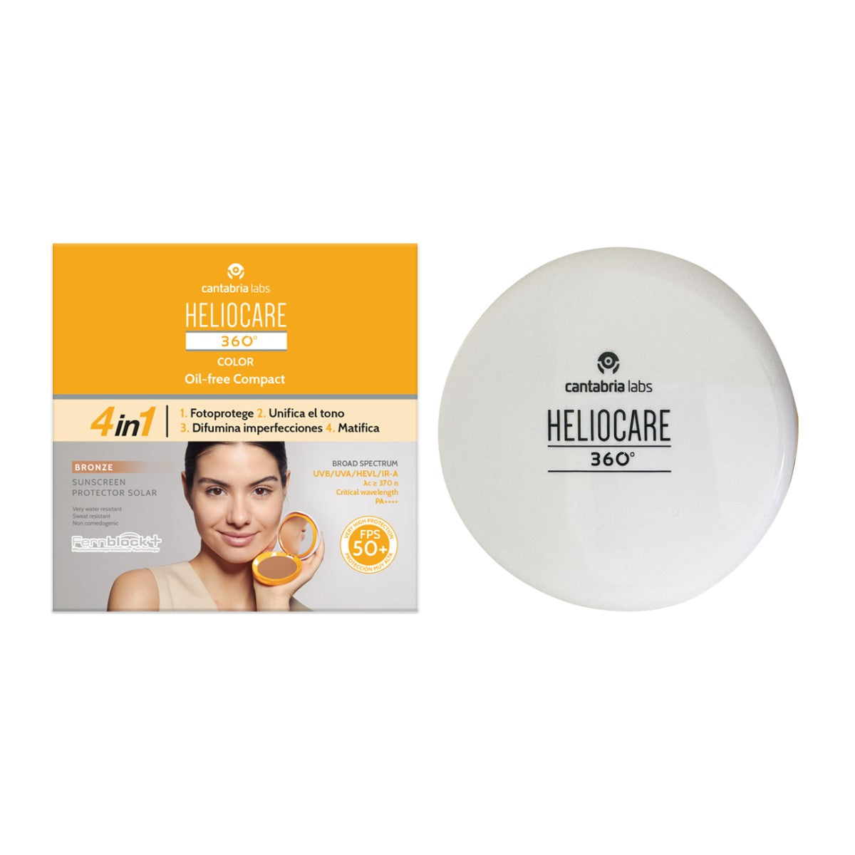 Heliocare 360º Oil-Free Compact Spf 50+ Bronze 10G