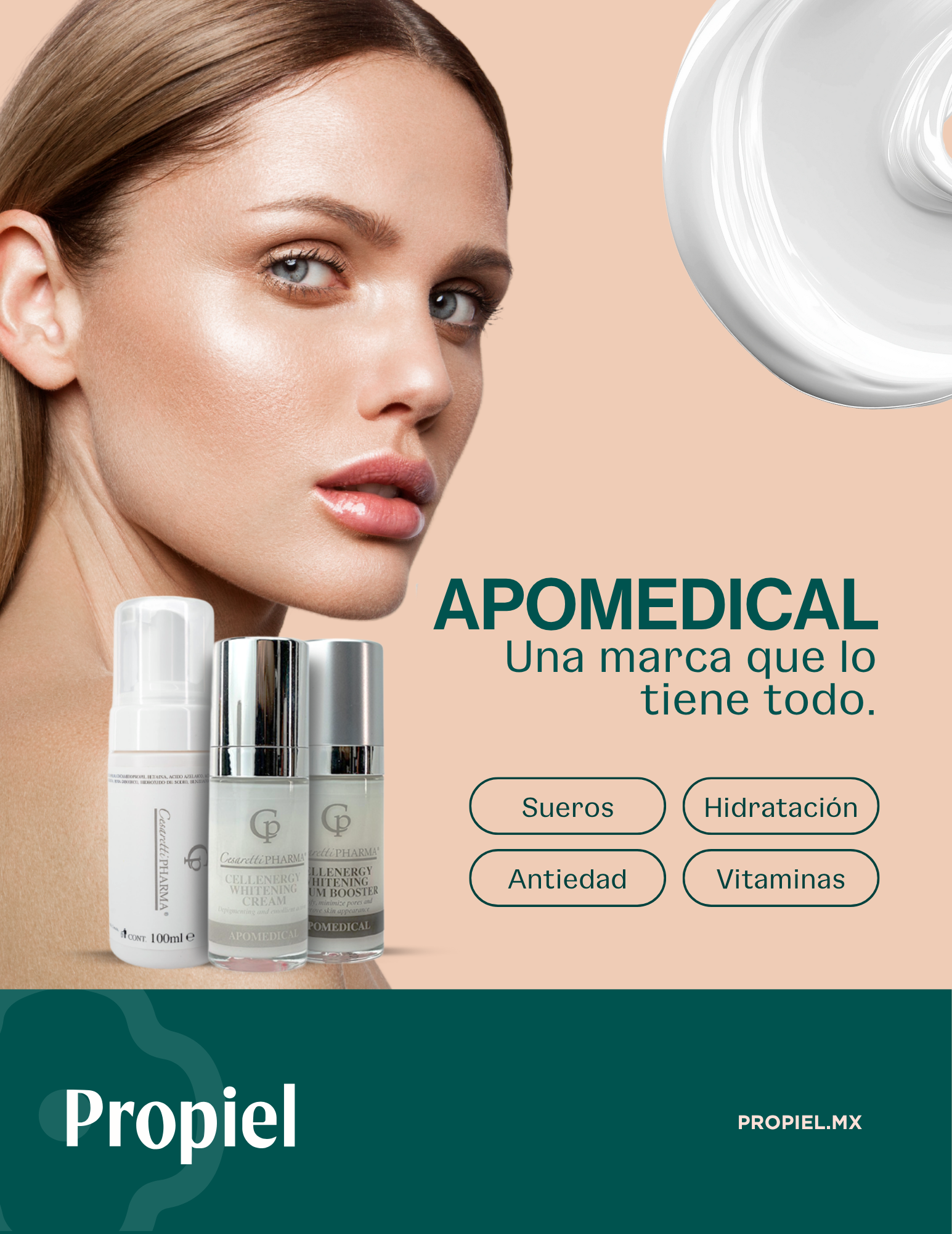 Productos del cuidadod e la piel marca Apomedical
