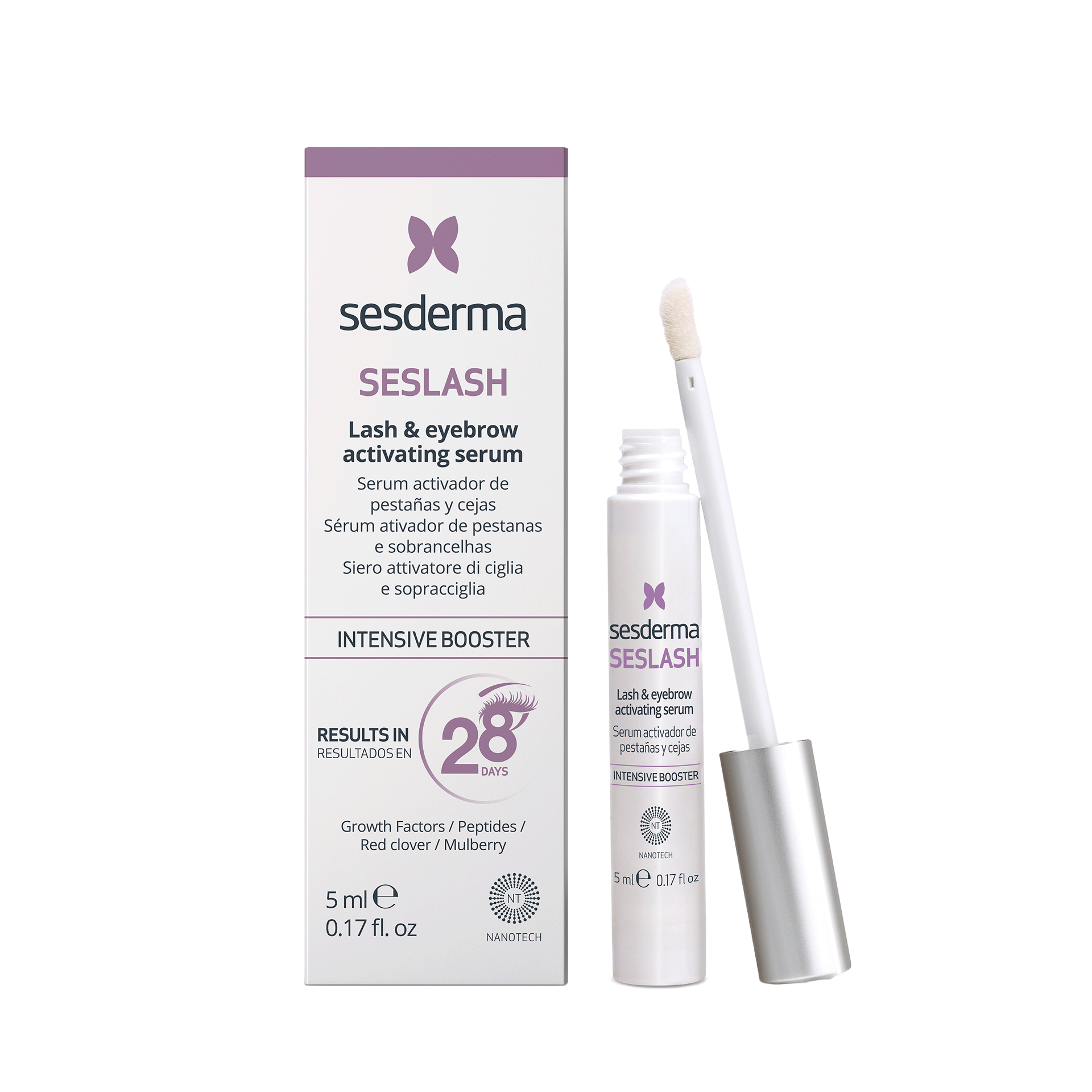 Seslash activador crecimiento pestañas/cejas 5ml