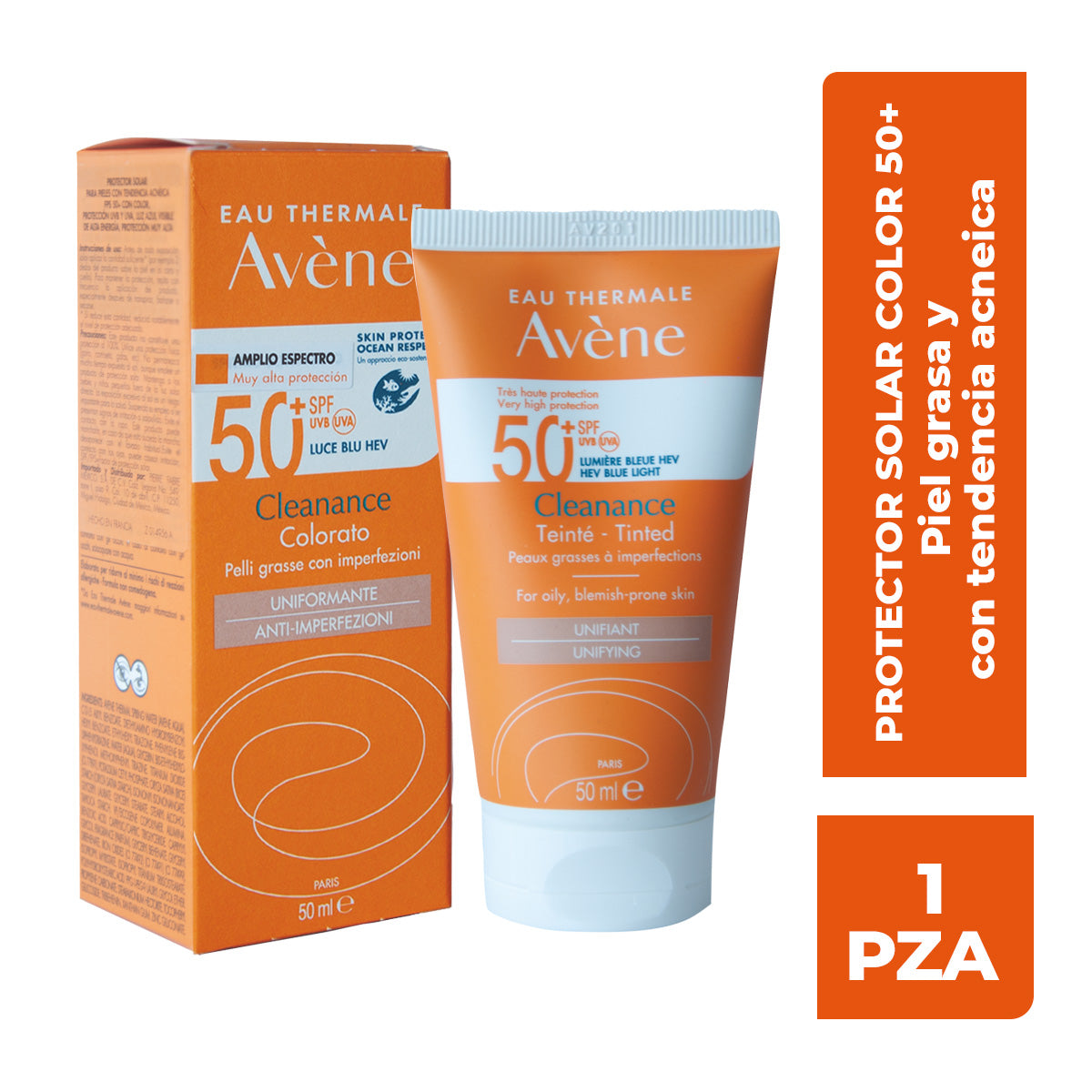 Cleanance Solar Fps 50+ Con Color 50 Ml