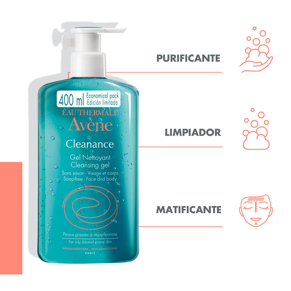 Cleanance Gel Limpiador 400 Ml