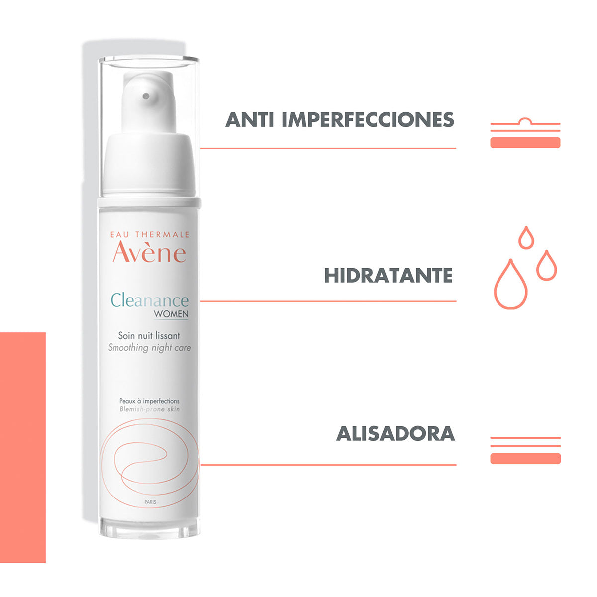Cleanance Women Cuidado De Noche Alisador 30 Ml