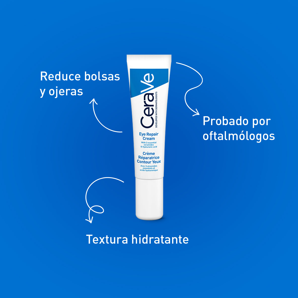 Crema Reparadora Cerave Contorno De Ojos Piel Sensible 14Gr