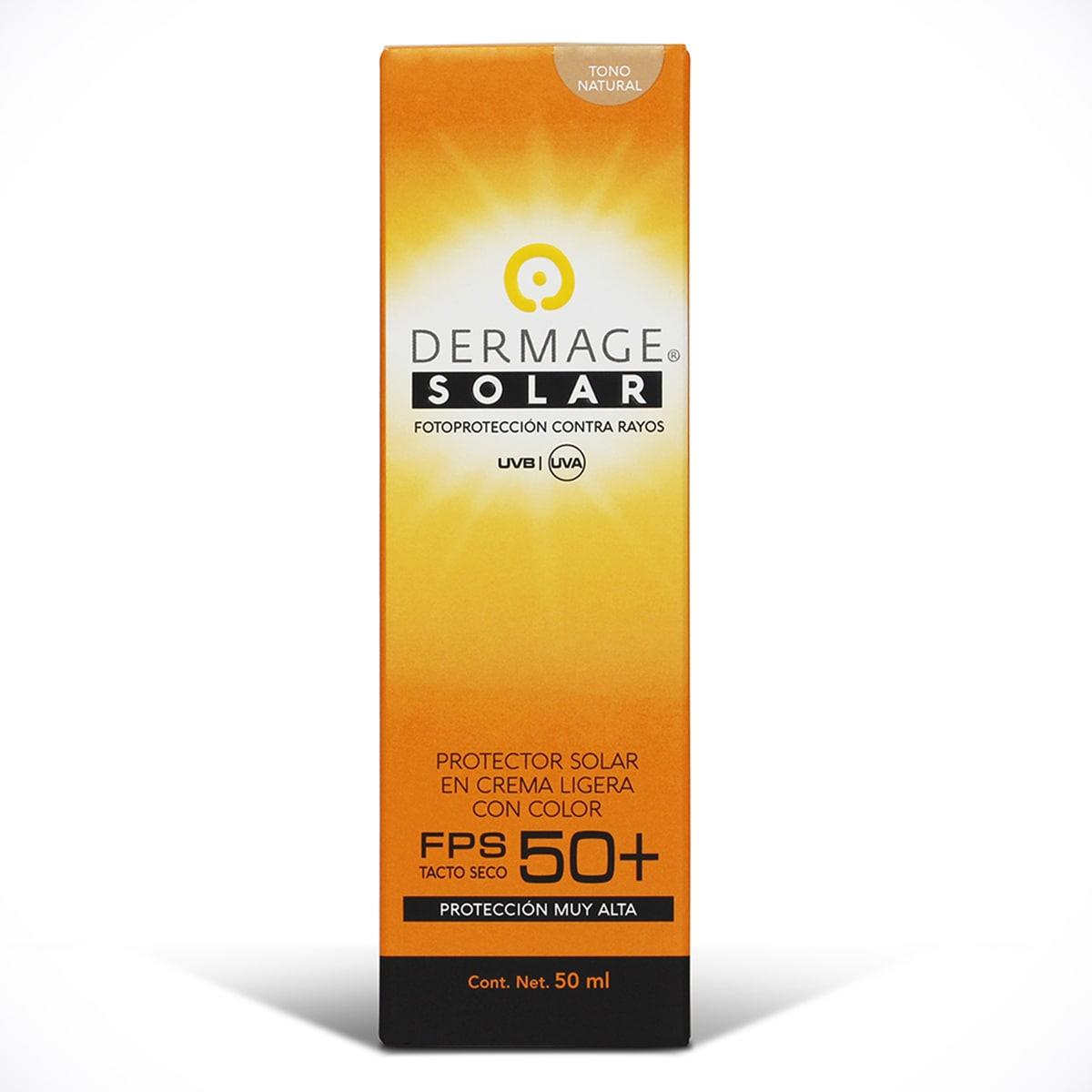 Dermage Solar Crema Ligera 50Ml Con Color Fps 50+