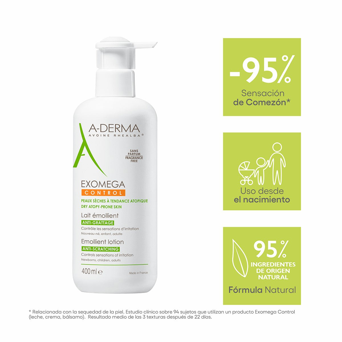 Exomega Control Leche Emoliente 400 Ml