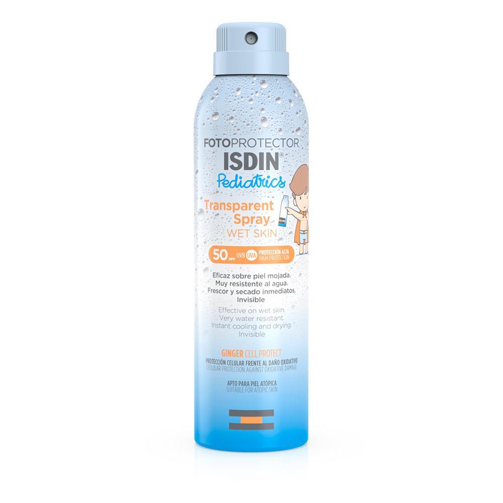 Fotoprotector Isdin ® Transparent Spray Wet Skin Ped 250Ml
