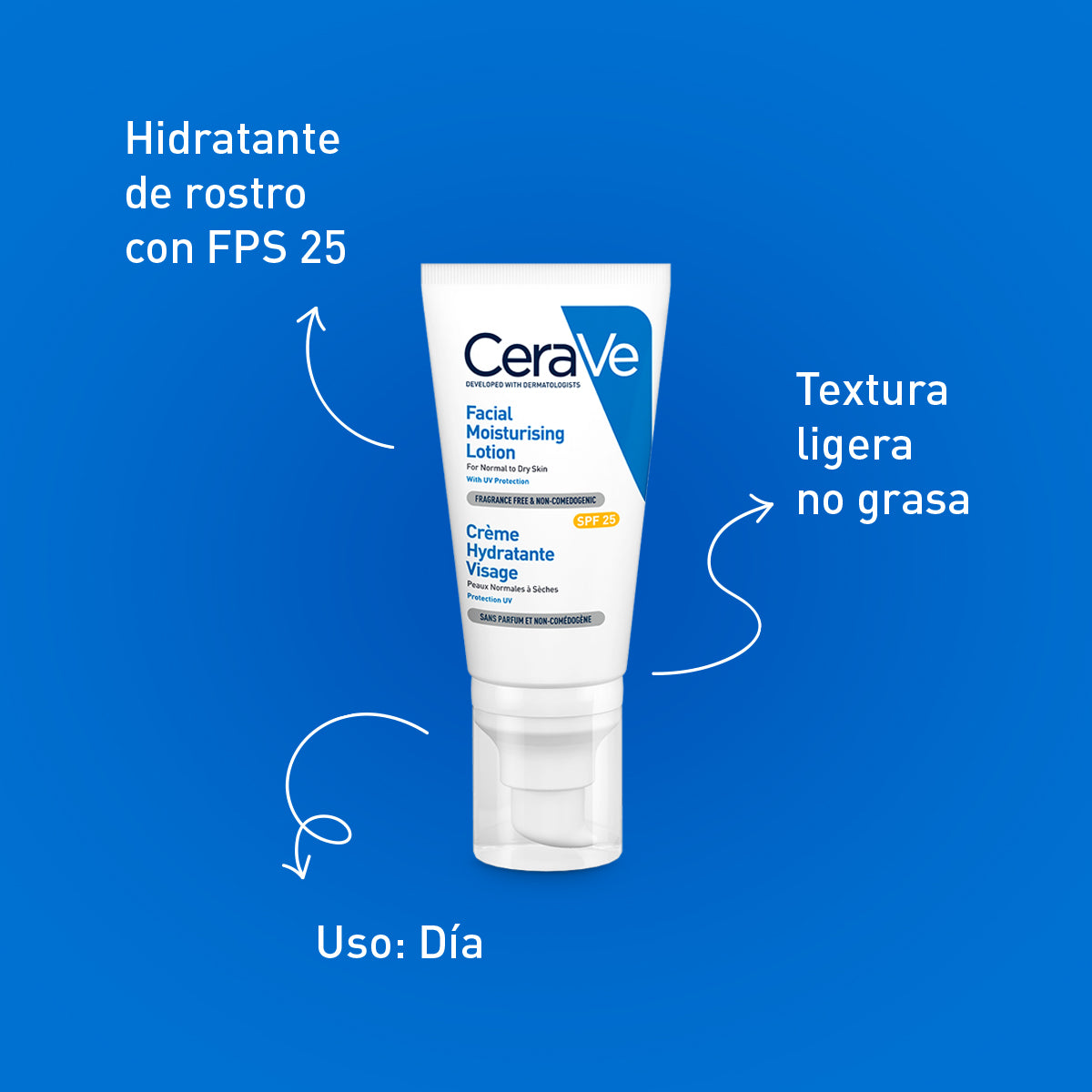 Loción Facial Cerave Hidratante Fps 25 Piel Seca 52Ml
