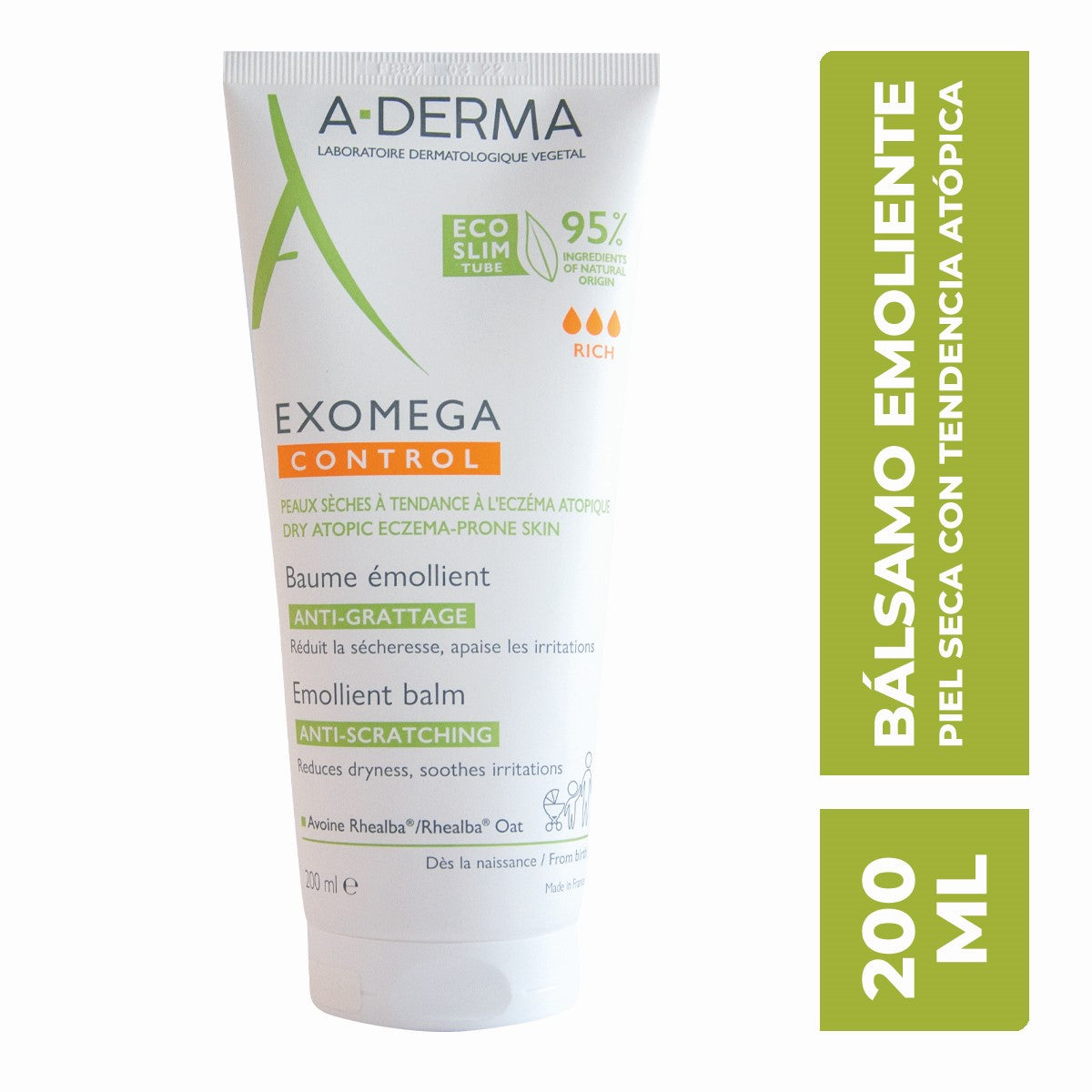 Exomega Control Bálsamo Emoliente Anti Comezón 200 Ml