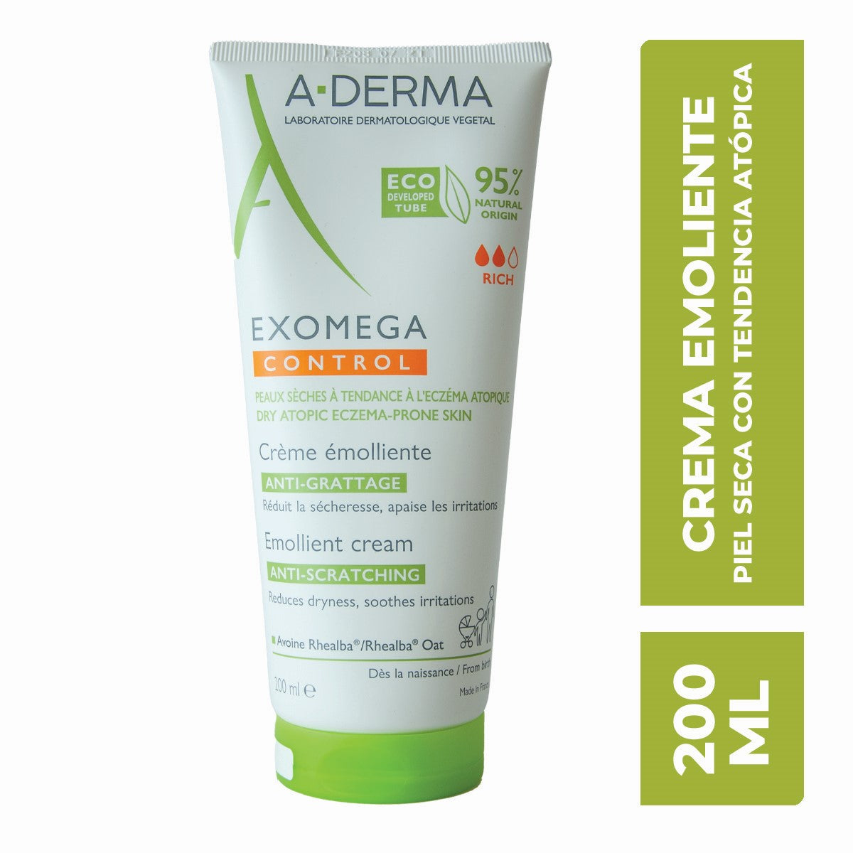 Exomega Control Crema Emoliente Anti Comezón 200 Ml