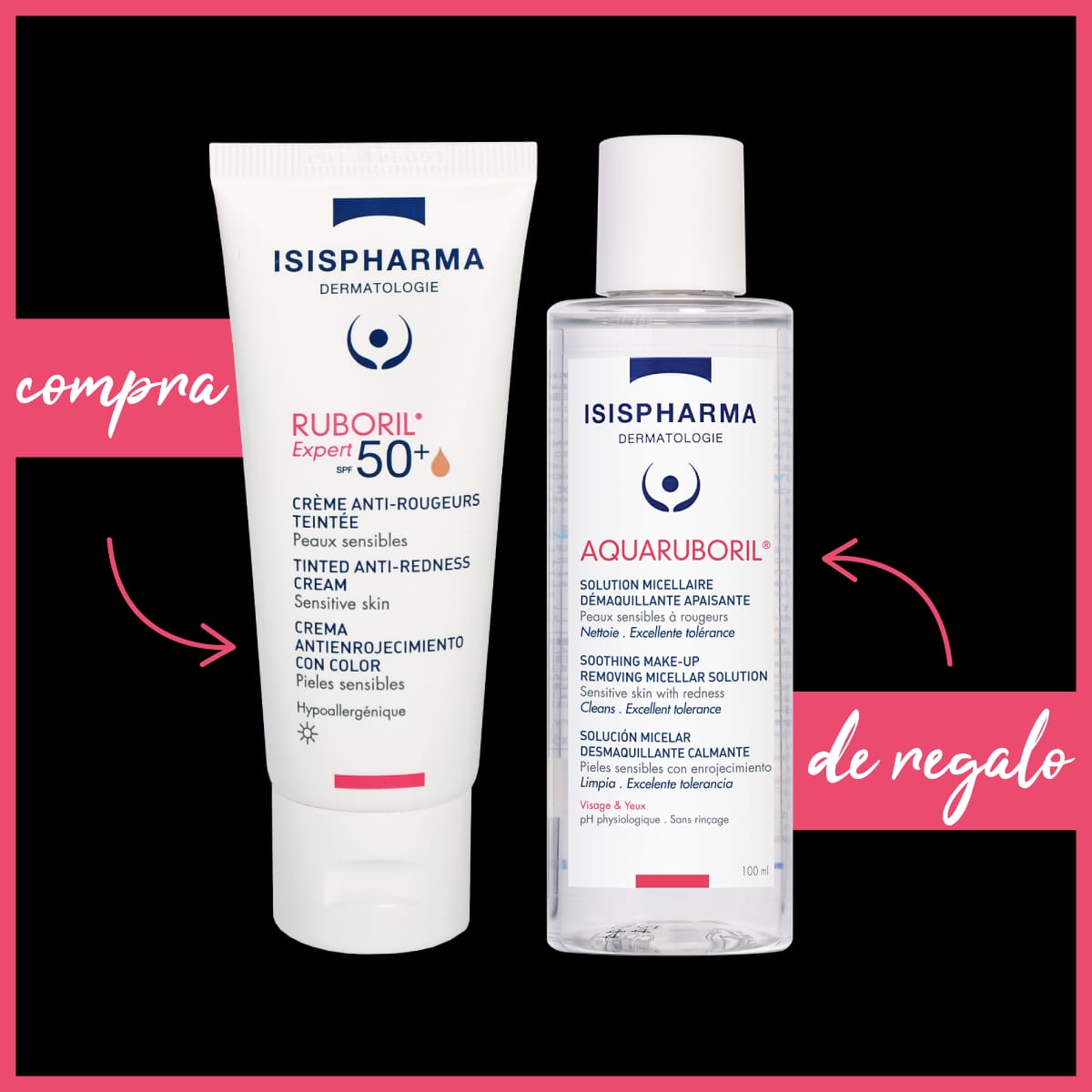 Pack Ruboril Expert Spf50+ 40Ml Gratis Aquaruboril 100 Ml