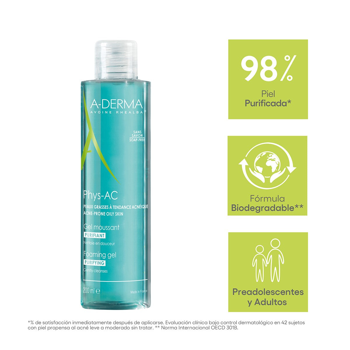 Phys-Ac Gel Limpiador Purificante 200 Ml