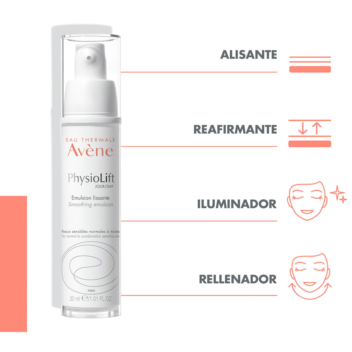 Physiolift Emulsión De Día Alisante 30Ml