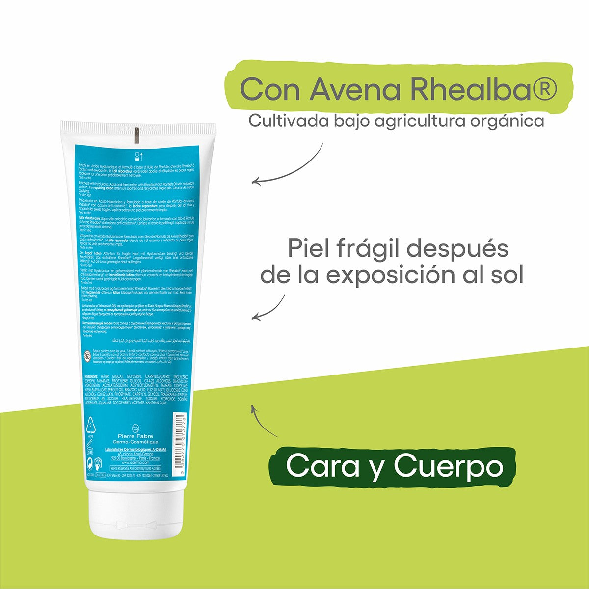 Protect Loción Reparadora Para Después Del Sol Sin Sol 250 Ml