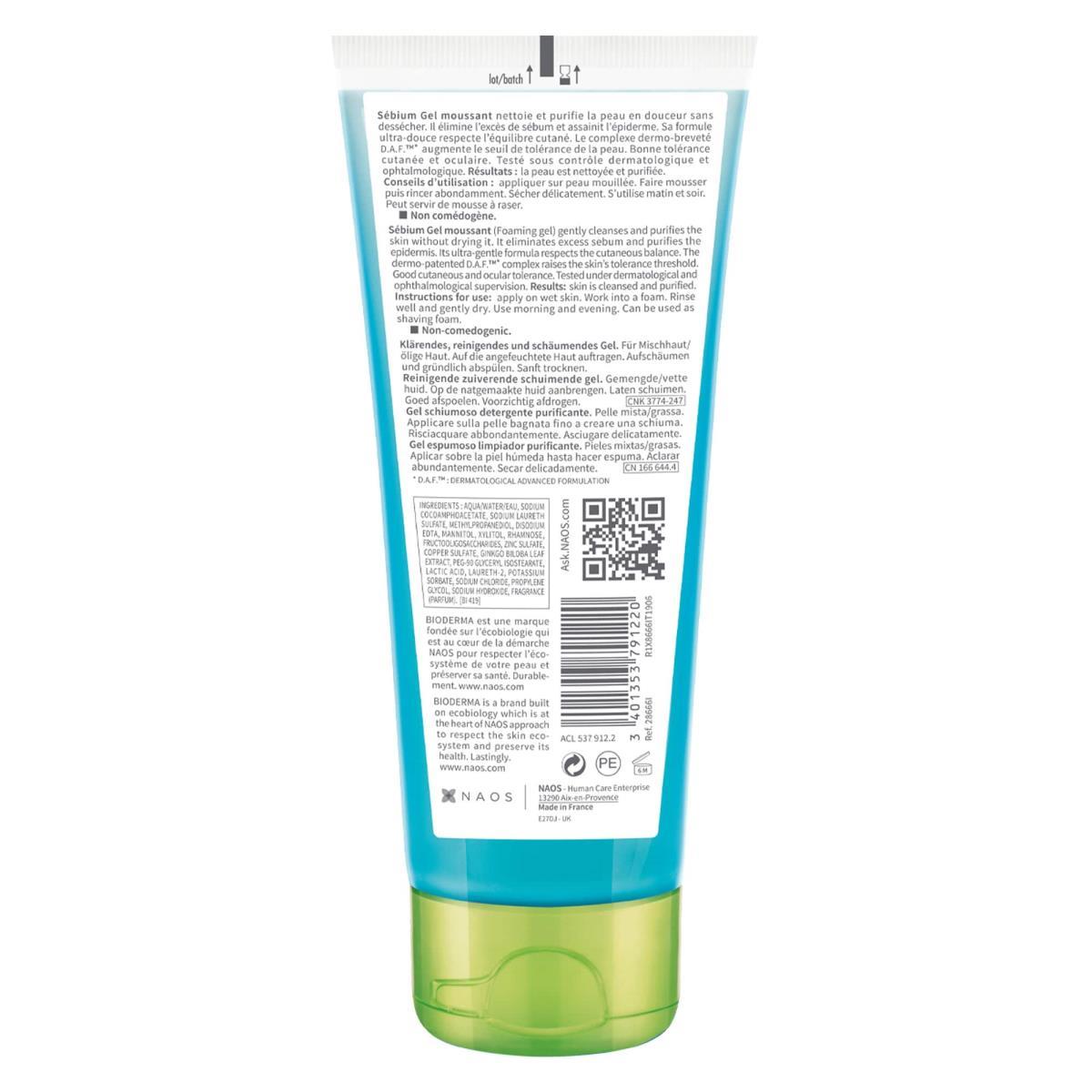 Sébium Gel Moussant 100 Ml