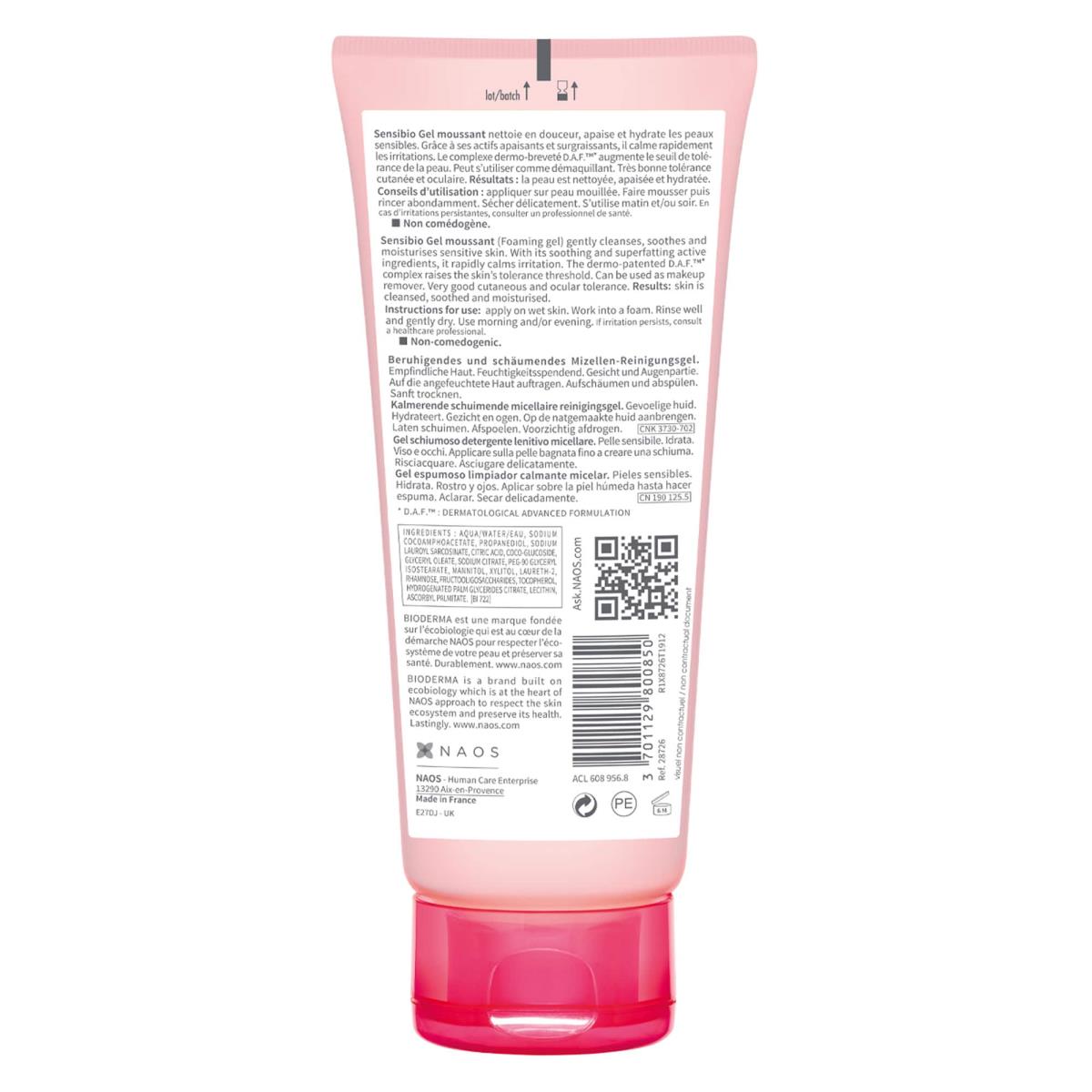Sensibio Gel Moussant 100 Ml