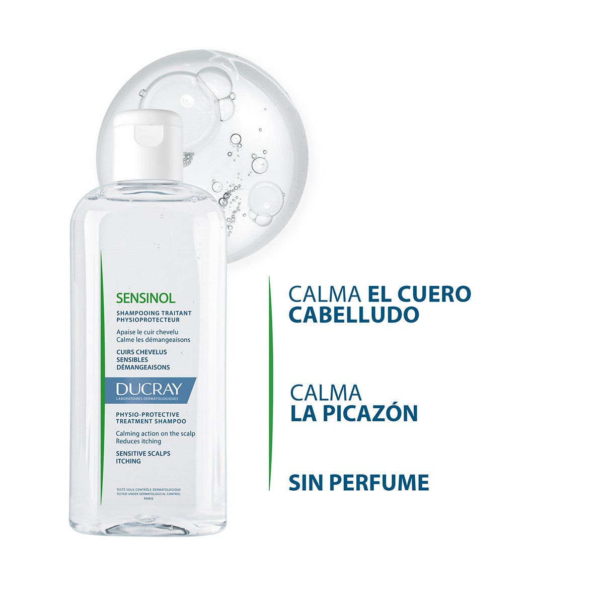 Sensinol Shampoo Tratante Fisio Protector Para La Comezón 200 Ml
