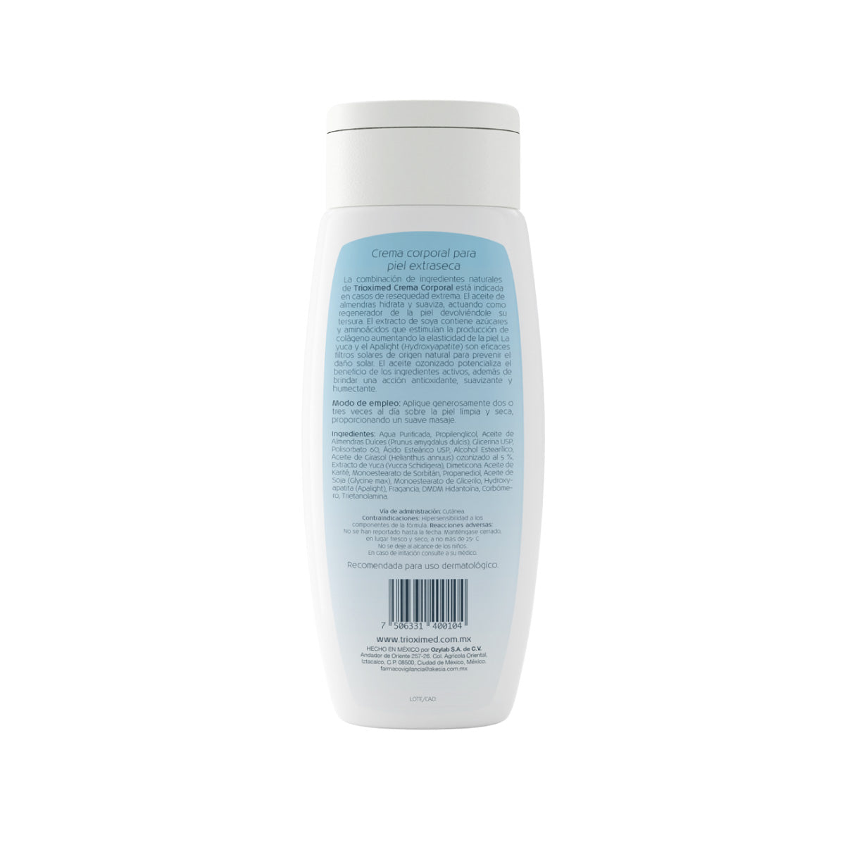 Trioximed - Crema Corporal 375 Ml