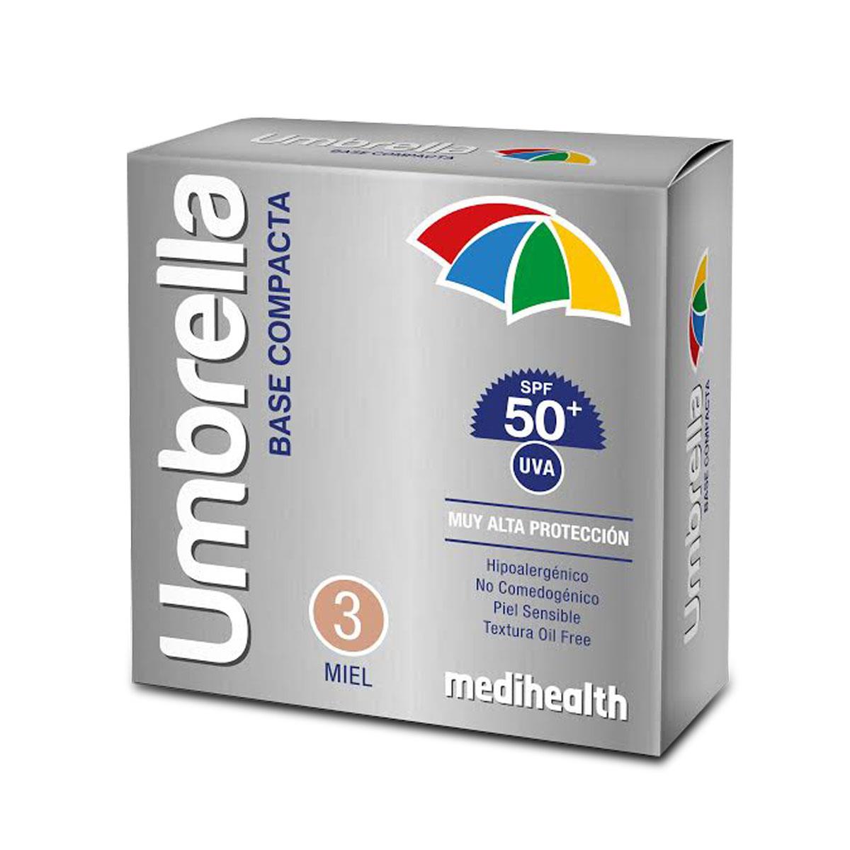 Umbrella Base Compacta 50+ Tono Miel