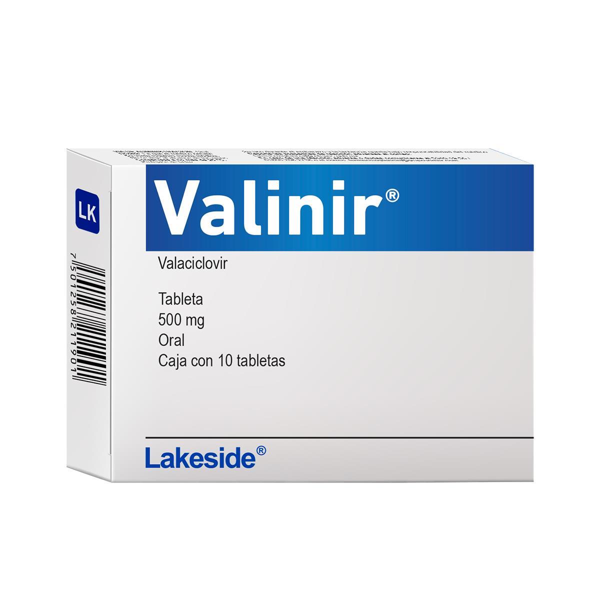 Valinir 500Mg Caja Con 10 Tab
