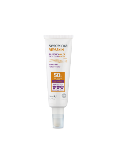 Repaskin facial SPF50 Tacto Seda+Color 50ml